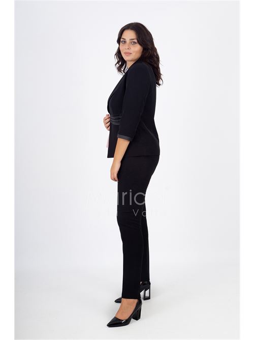 tailleur 3pz ricamo PAOLA FORTI | PF400TPNERO/CIPRIA